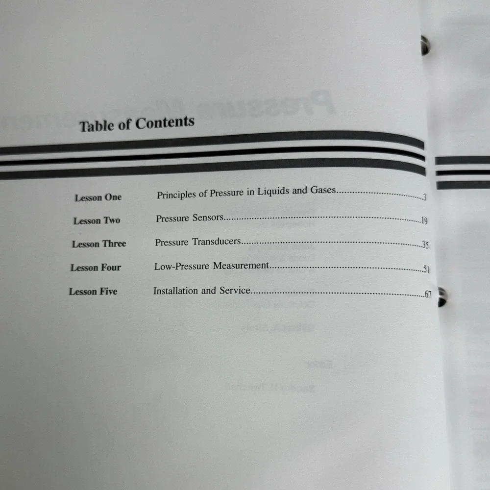 TPC Training Systems Pressure Measurement Manual‎ #273